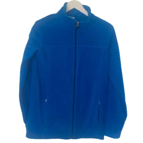 Boy’s Columbia Blue Fleece Full Zip Jacket with Pockets -  Unisex Youth XL - Picture 1 of 9